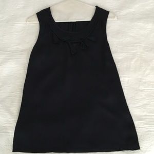 J. Crew silk top, Navy